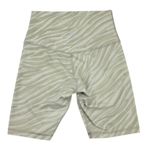 Lululemon Align Short Nulu 8" Le Tigre Camo Green Fern Multi Size 4 - Picture 6 of 8
